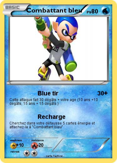 Pokemon Combattant bleu