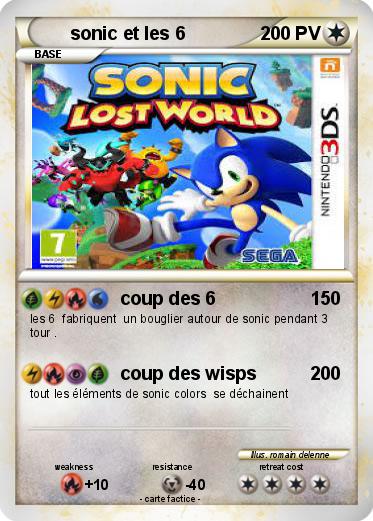 Pokemon sonic et les 6