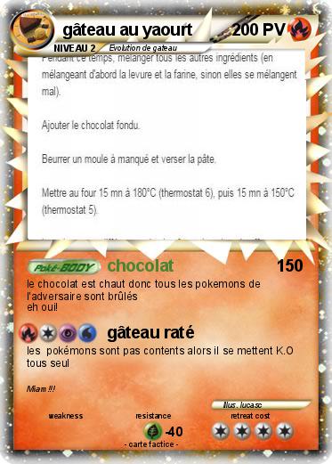 Pokemon gâteau au yaourt