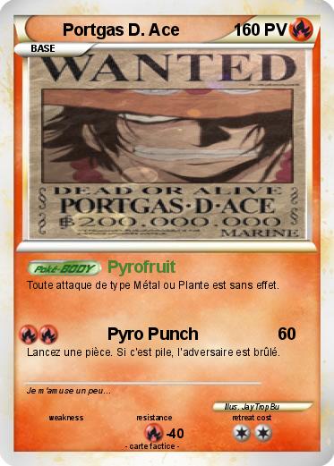 Pokemon Portgas D. Ace