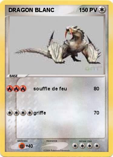 Pokemon DRAGON BLANC