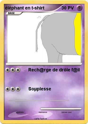 Pokemon éléphant en t-shirt