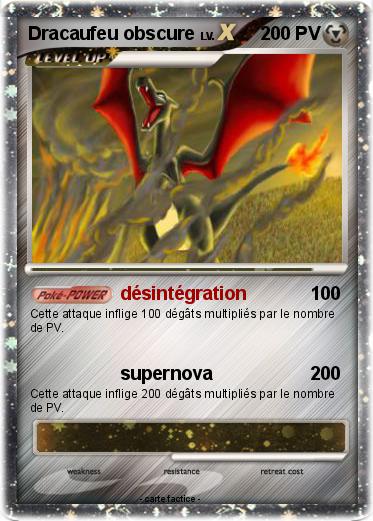 Pokemon Dracaufeu obscure