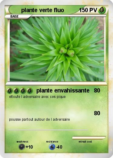 Pokemon plante verte fluo
