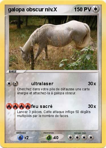 Pokemon galopa obscur niv.X