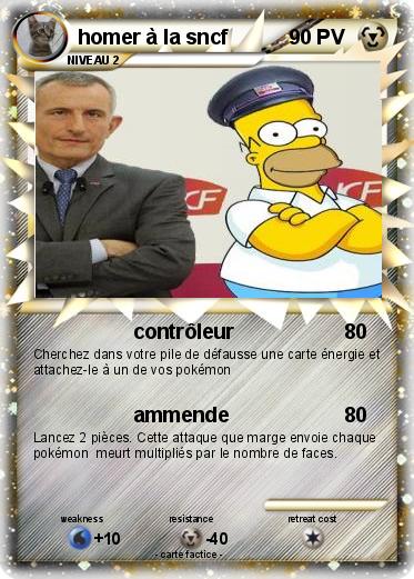 Pokemon homer à la sncf