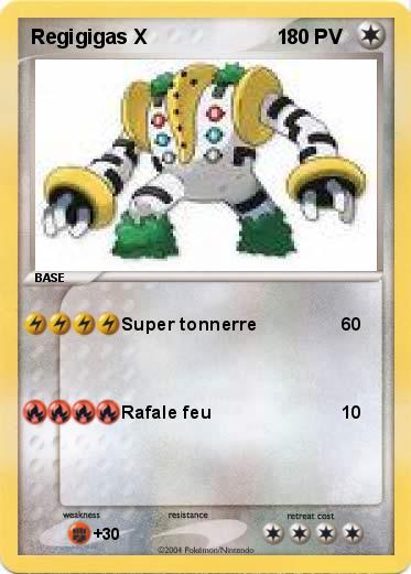 Pokemon Regigigas X                       1