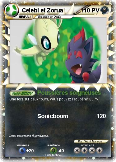 Pokemon Celebi et Zorua