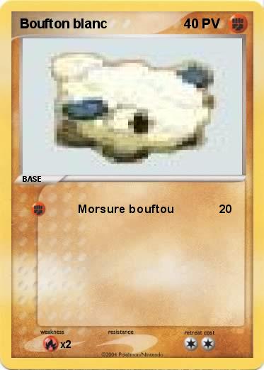 Pokemon Boufton blanc