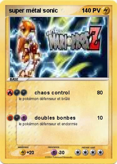 Pokemon super métal sonic