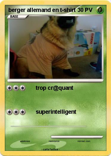 Pokemon berger allemand en t-shirt