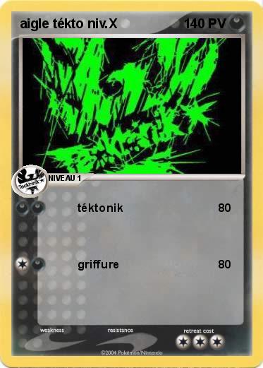 Pokemon aigle tékto niv.X