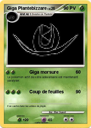 Pokemon Giga Plantebizzare