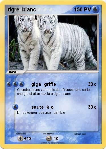 Pokemon tigre  blanc