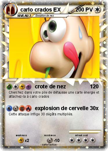 Pokemon carlo crados EX