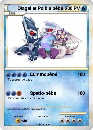 Pokemon Diagal et Palkia bébé