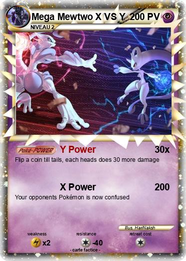 Pokemon Mega Mewtwo X VS Y