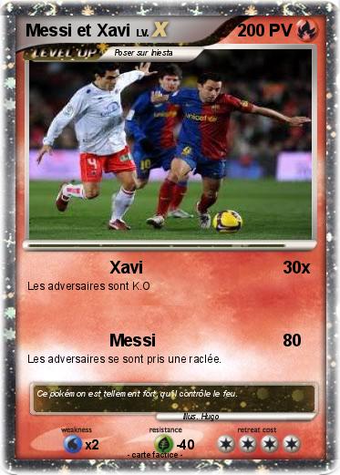 Pokemon Messi et Xavi