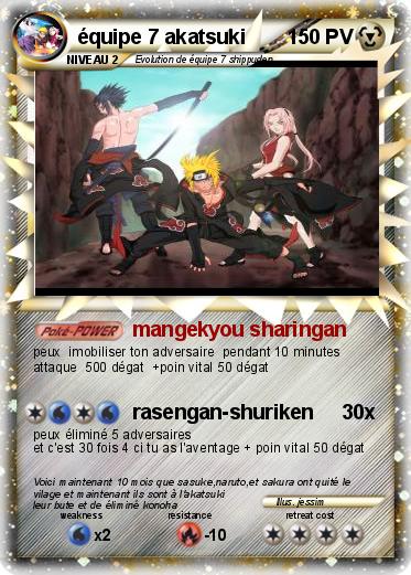 Pokemon équipe 7 akatsuki