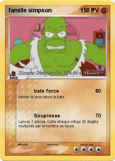 Pokemon famille simpson