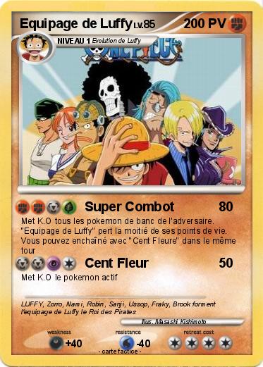 Pokemon Equipage de Luffy