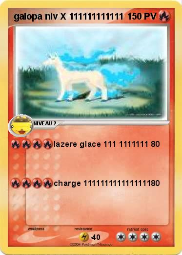 Pokemon galopa niv X 111111111111