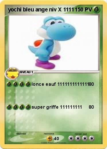 Pokemon yochi bleu ange niv X 1111
