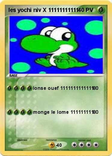Pokemon les yochi niv X 11111111111