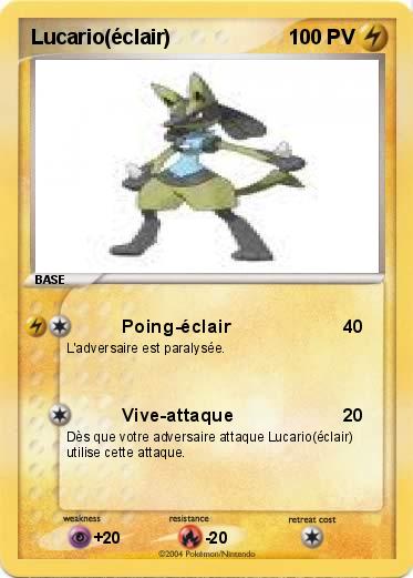 Pokemon Lucario(éclair)