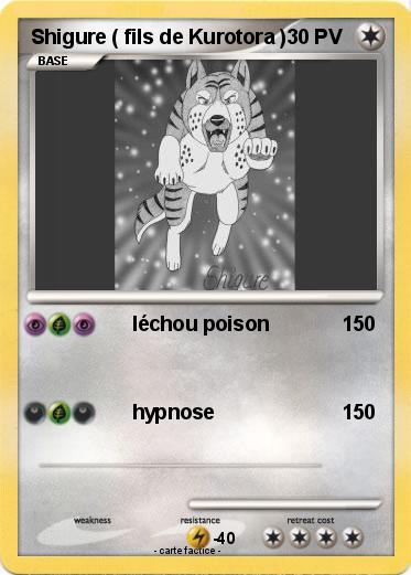 Pokemon Shigure ( fils de Kurotora )