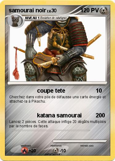 Pokemon samourai noir