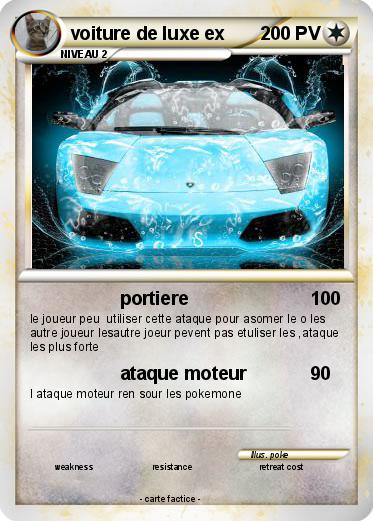 Pokemon voiture de luxe ex