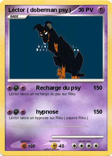 Pokemon Léctor ( doberman psy )