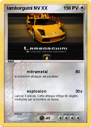 Pokemon lamborguini NV XX