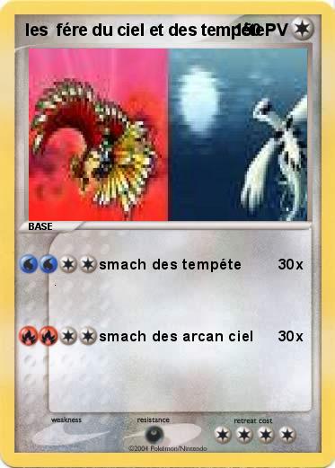 Pokemon les  fére du ciel et des tempéte