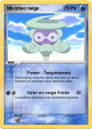 Pokemon Morpheo neige