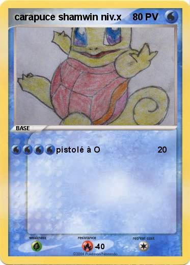 Pokemon carapuce shamwin niv.x