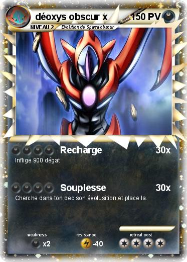 Pokemon déoxys obscur x