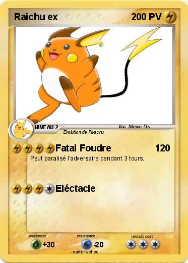 Pokemon Raichu ex
