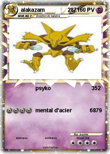 Pokemon alakazam               287
