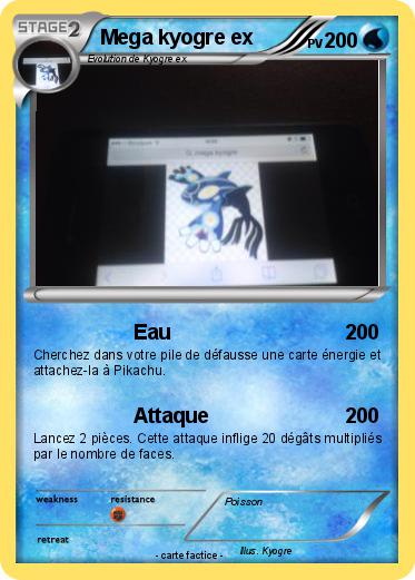 Pokemon Mega kyogre ex