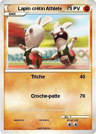 Pokemon Lapin crétin Athlete