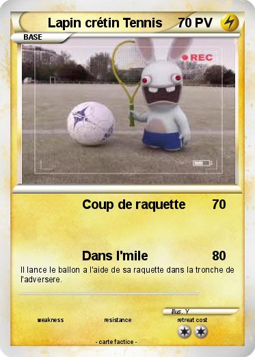 Pokemon Lapin crétin Tennis