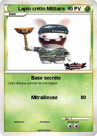 Pokemon Lapin crétin Militaire