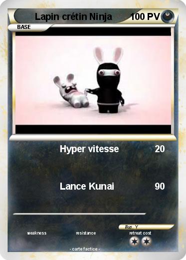 Pokemon Lapin crétin Ninja