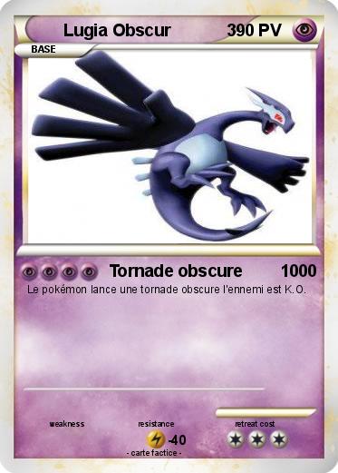 Pokemon Lugia Obscur            3
