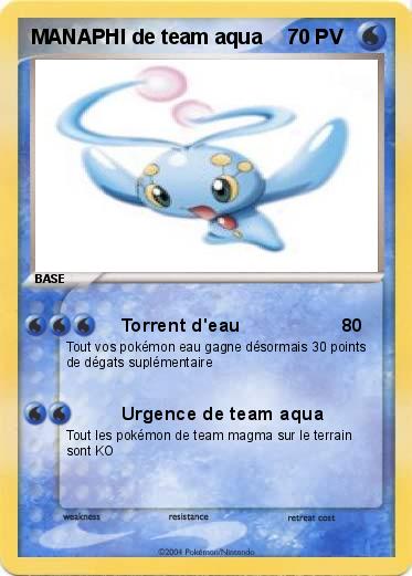 Pokemon MANAPHI de team aqua