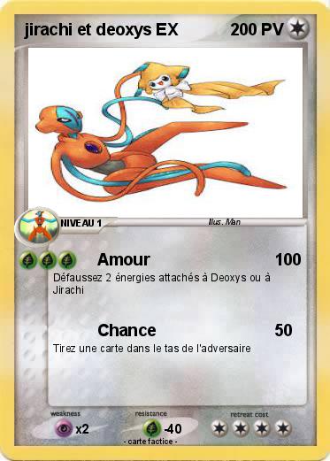 Pokemon jirachi et deoxys EX