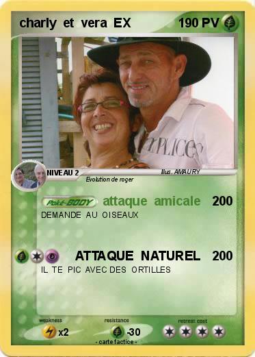 Pokemon charly  et  vera  EX
