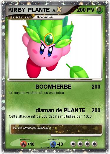 Pokemon KIRBY  PLANTE